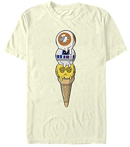 STAR WARS T-shirt Droid Ice Cream pour homme - Beige - 3X Large