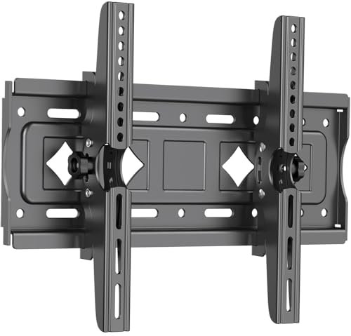 JXMTSPW Support Mural TV inclinable pour la Plupart 32 à 68, VESA Jusqu’à 400x400mm et Charge maximale 60 KG, 40 43 50 55 58 60 65 Pouces réglable Rack Mural pour TV,Support TV Mural,TV Wall Mount