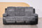 Rio Recliner Black/Grey Jumbo Cord Fabric 3+2+1 Seater Sofa Set - For Living Room Furniture - 3 Seater Sofa 2 Seater Sofa Settee Armchair - Cheap Couches (3 Seater Sofa)