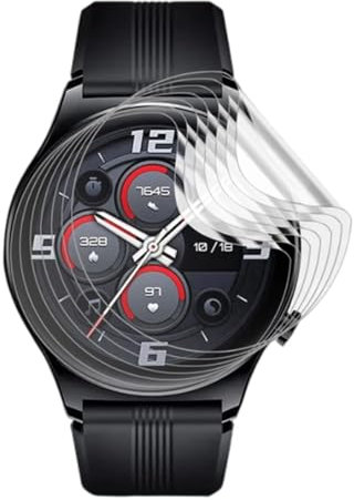 Renwox 5pcs film d'Hydrogel Protecteur d'écran pour Huawei Watch GT 2 42mm Protection d'écran transparente flexible HD TPU [sensibilité du toucher] [pas de bulles] Kit d'installation facile