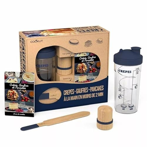 Cookut - Coffret shaker à crêpes, pancakes et gaufres
