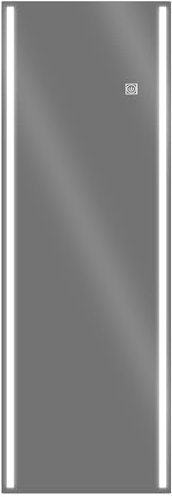 HOMCOM Specchio da Parete Rettangolare con Luci LED Regolabili, Interruttore Touch e Antideflagrante 40x120cm, Specchio per Soggiorno, Camera, Ingresso