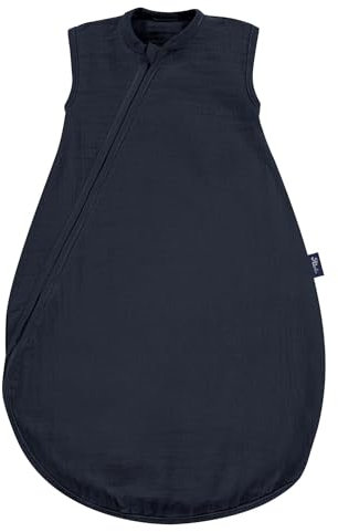 Dein Kinderland Alvi Mäxchen Schlafsack Sommertraum mit Babylöffel Sommerschlafsack aus Baumwolle Außensack Baby-Schlafsack leicht atmungsaktiv (Poseidon 70)