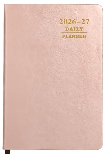 Kesote A5 Academic Diary 2026.7-2027.6, 8.3×5.7 - Rose Gold