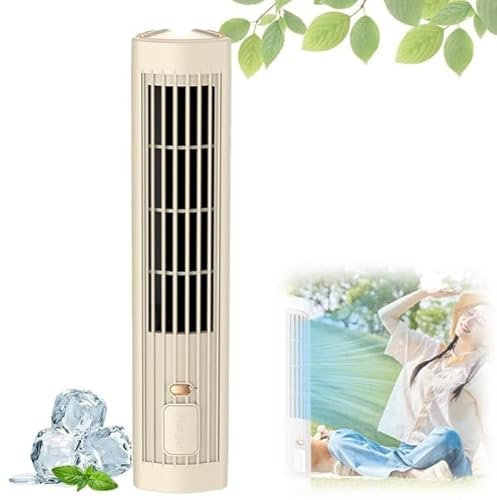 Gehanico Seruma Cooling Ace - Aire acondicionado más frío 2024 Cooling Ace Ultra, enfriador de aire acondicionado portátil Ace con USB portátil para dormitorio, oficina, campamento (caqui)