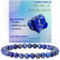 Bivei Perlenarmband für Frauen 6mm Stein elastischen Schmuck Geschenke(Lapislazuli - Inspiration)