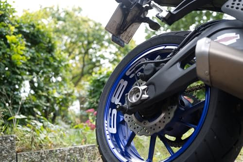 MT-07 Felgenaufkleber für sportliches Aussehen (Weiß)