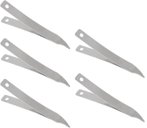 MOBUTOFU 5 Stück Praktische Nadelclips aus Edelstahl mit Ergonomischem Design Langlebig und Komfortabel für Selbstgemacht Schuhsohlenherstellung