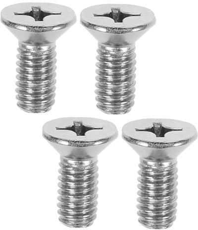 CHICAMPERA 4pcs Brake Disc Rotor Screw Screws Stainless Steel Brake Disc Bolts Industrial Fasteners Flat Head Fasteners Brake Disc Fasteners Stainless Steel Fasteners Stainless Bolts Silver