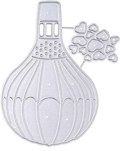 WKabnkn Kreativer Luftballon Metal Stanze Ausschnitte Exquisite Scrapbooking Prägevorlage Für Hochzeits Weihnachtsfeier Dekoration Metall Stanze Für Scrapbooking Handwerkskarten Machen Weihnachten
