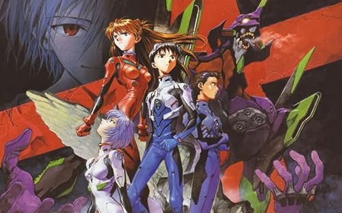 PDSYUCHEN Puzzle 1000 Teile - Bilder - Gifts - Bunt Puzzle - Classic Japanese Animes Evangelions Poster - Stressabbau-Spiel Für Erwachsene – Bild - Tz500Kj
