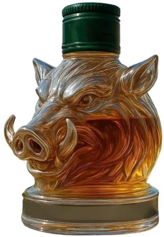 Carafe à décanter en verre de sanglier vintage - Aérateur de vin rouge - Pour boisson, champagne, whisky, vodka, cuisine, bureau, maison, commerce