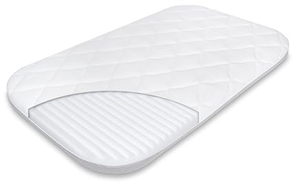 Baby Matratze Kompatibel mit Kinderkraft Neste up 2, Maxi Cosi Iora Air, Graco Sweet2Sleep, Lionelo Thomi Plus 81x46 cm für Beistellbett für Kinderbett Kindermatratze für Stubenwagen und Wiege