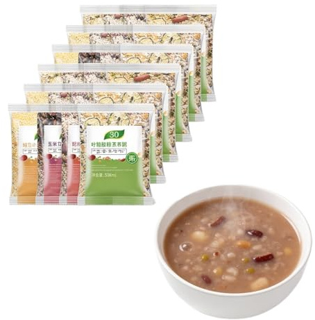 Paquet De 30 Bouillies De Céréales Mélangées, 75 G Par Sachet, Mélange De Céréales For Petit-déjeuner À Cuisson Rapide – Recette Facile Au Four/cuiseur À Riz, Repas Familial Sain
