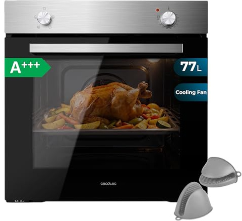 Cecotec Inbyggd ugn, Bolero Hexa, C126000 Inox A GloveKit, 2 800 W, 4 funktioner, Steam Assist, Steam EasyClean, kylfläkt, trippelglas, inomhusljus