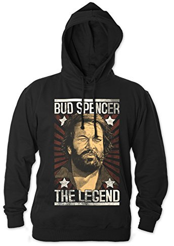 Bud Spencer Herren Legend Hoodie (schwarz) (M)