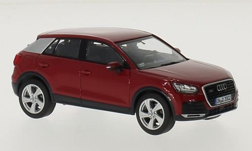Audi Q2, rot, 0, Modellauto, Fertigmodell, I-iScale 1:43