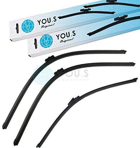 YOU.S SCHEIBENWISCHER SET VORNE + HINTEN 400 + 700 + 700 mm