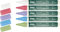 Kreul 5er-Set Kreidestifte Chalky Kreide Marker matt Weiß Rot Blau Grün Lila abwischbar 2-3cm Tafelmarker flüssig Flüssigkreide