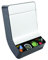 ALBA Distributore Universale di cialde, Alluminio, Grigio Metallo e Nero, 22 x 12 x 30,5 cm