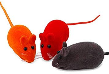 Kofun Furry Simulation Souris Rat Souris Chat Chat Chaton Jouer Jouet Squeak Bruit Sonore Drôle 5 Pièces Couleurs Aléatoire