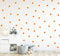 Punkte Set 70er Wandtattoo Polka Dots Tupfen Baby Wandsticker Vinyl DIY Wandaufkleber (Orange)