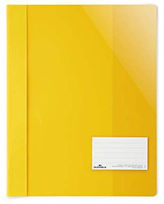 Durable Sichthefter für Din A4, Überbreite, gelb, 25er Packung, 269004