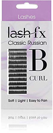 Lash FX B Curl 0.07mm x 10mm Russian Volume Lightweight False Lashes