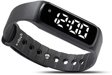 8 Wecker vibrierender Wecker Uhr medizinische Erinnerungsuhr - mit Timer und 8 täglichen Wecker (schwarze Größe)