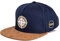 Blackskies® North Star Snapback Cap | Damen Herren Baseball Mütze Kappe Surfer Skater Kompass Anker Blau Kunst-Wildleder