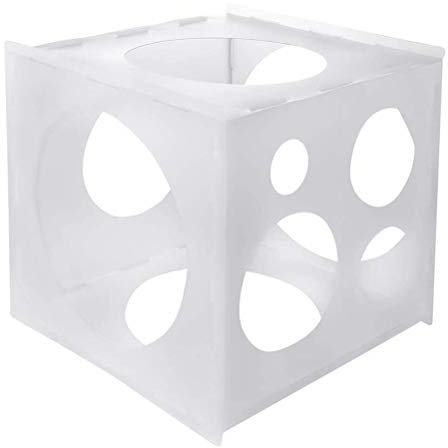 Merkts 11 Löcher Kunststoff Ballon Sizer Würfel Box Ballon Werkzeug Geburtstag Hochzeit Party Dekorationen Urlaub