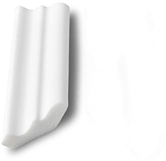 DECOSA Angle rentrant pour la moulure D50 (Silvana) - polystyrène - blanc - 2 angles - pour mur et plafond