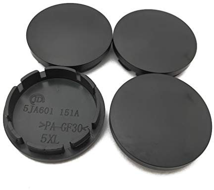 Karrychen 4pcs 56mm Car Wheel Center Hub Caps Universal Vehicle Tyre Tire Rim Cover - Dark
