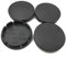 Karrychen 4pcs 56mm Car Wheel Center Hub Caps Universal Vehicle Tyre Tire Rim Cover - Dark