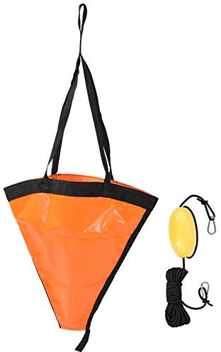 Cosiki Anker Boot, Fischerboot-Anker Für Boote Treibanker Boot Kajak Zubehör Bootsanker 60cm Bootsschwimmer Ankerseil Driftsack zum Bootsangeln Gummi für Yacht, Drift Sack