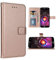 FDCWTSH Kompatibel mit LG X Charge/Fiesta 2 LTE/X Power 2/X5/LV7 Wallet Case Handschlaufe Lanyard Leder Flip Cover Kartenhalter Handyhüllen für LG-M322 XPower 3 SP320 M327 M322 Roségold