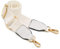 Frauen Breite Umhängetaschen Strap,Verstellbarer Ersatz Gürtel Tasche Strap mit Leder Gold Haken Canvas Geldbörse Riemen Messenger Bag Changeable Long Strap for Crossbody Handtasche (Off-White)