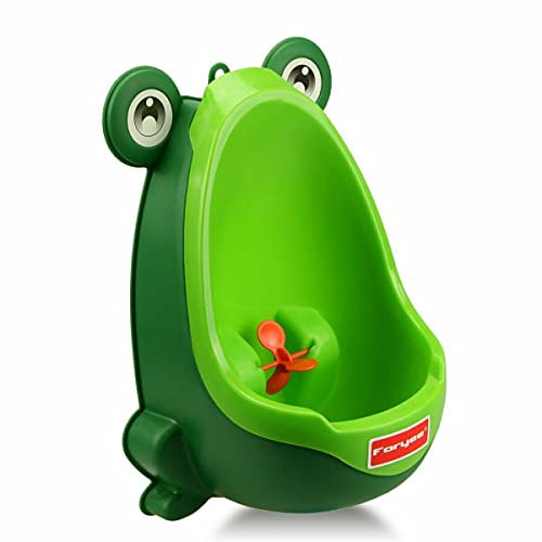 Kids Children Boys Potty Pee Training Urinal Unit Aiming Windmill Multi Designs (Green Frog Urinal)