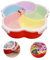 Snacks-Aufbewahrungstablett Snack Aufbewahrungsbox mit Deckel Blumenform Snack Serviertablett Blumenforme SüßIgkeiten Box Herausnehmbaren Fächern mit Deckel Kunststoff 5 Zellen Trockenfruchtteller