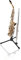 Gator Frameworks Tripod Ständer für Alt- und Tenorsaxophone mit Klarinetten- und Flöten-Peg-Aufsatz | (GFW-BNO-SAXFLU) | Schwarz