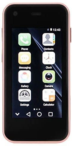 Sxhlseller Entsperrtes Smartphone, Smartphone, Tragbares Telefon, 2,5-Zoll-HD-Touchscreen, Leichtes Mobiltelefon, 1 GB RAM, 8 GB ROM, Smartphone für Studenten(Rosa)