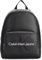 Calvin Klein Jeans Damen Rucksack aus Kunstleder, Schwarz (Black With Rose), Onesize