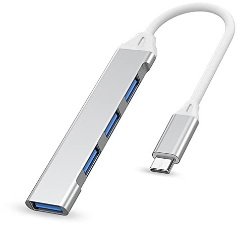 IZyufan Hub USB C,Hub USB C Multi USB 4 Ports,avec 1 USB 3.0 5Gbps et 3 USB 2.0, Compatible avec MacBook Pro Air 2022 M2 M1 iPad Pro Air Steam Deck Surface Pro 8 Galaxy Tab S8 S22 S21 Note 20