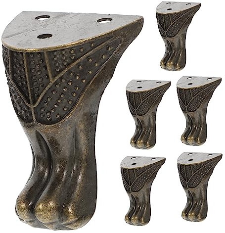 DOITOOL 10 Stück Box-Box-Möbelfüße Metallverkleidung Kantenschutz Retro-Möbel Holzweinkisten Holzerhöhungen Kleine Scharniere Holzkistenbeine Holzkisteneckenschutzbeine Für