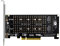 FYOBOT Carte Raid Double Disque PCI-E X8 NVME M.2 M Key SSD Carte d'extension ¨¦tendue Double NVME Raid PCI-E X8 Split Card
