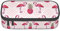 WURTON Trousse à crayons avec imprimé flamant rose et ananas pour fournitures scolaires, adolescentes, garçons