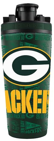 WinCraft Green Bay Packers 26oz. 4D Stainless Steel Ice Shaker Bottle