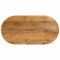 vidaXL Tischplatte, Holzplatte für Tisch Esstisch Couchtisch, Ersatztischplatte Massivholzplatte, 110x50x2,5cm Oval Massivholz Mango