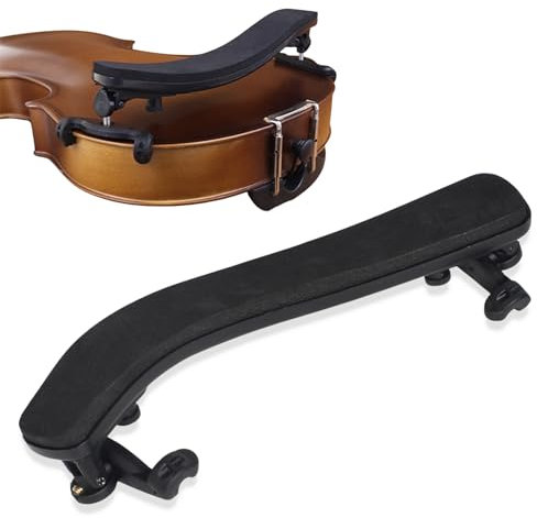Almohadilla Violín, Almohadilla Violín 4/4-3/4 Tamaños con Patas Plegables y Ajustables en Altura Piezas de Violín Tipo Universal Cómodo Soportes de Hombro de Espuma