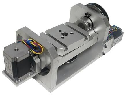 AMEHRU Machine CNC 4ème 5ème Rotatif 100mm, mandrin à 3 mâchoires, de Rotation for fraiseuse